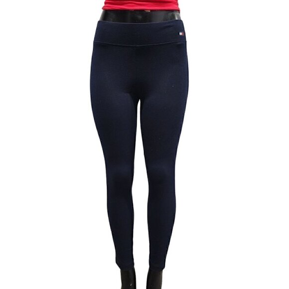 Tommy Hilfiger Performance Workout Pants-High-Rise‎ Cotton Leggings Womens Small - Picture 1 of 9